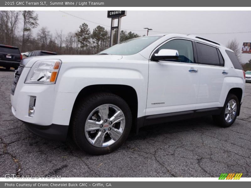 Summit White / Light Titanium 2015 GMC Terrain SLT