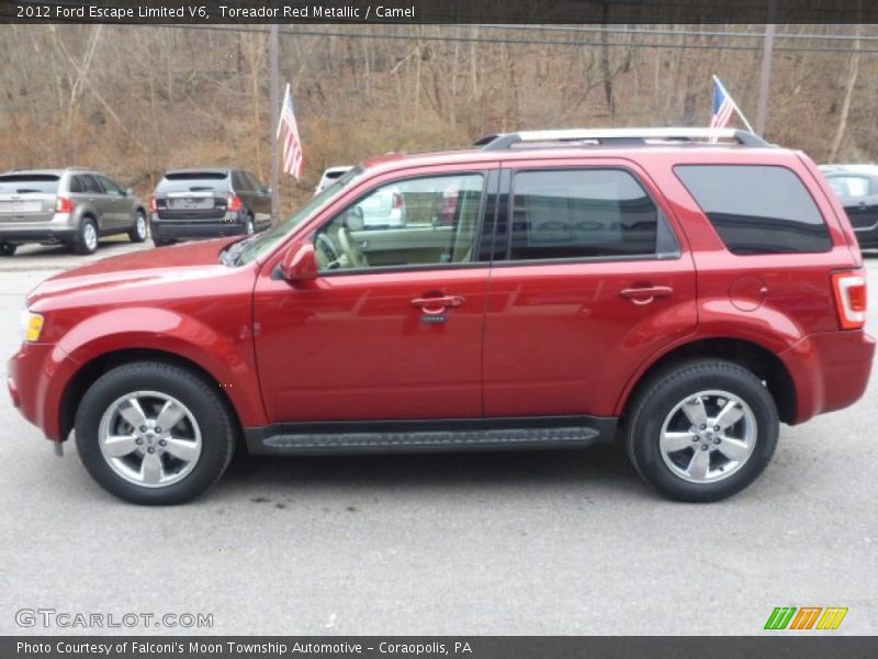 Toreador Red Metallic / Camel 2012 Ford Escape Limited V6