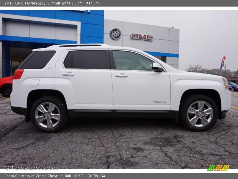 Summit White / Light Titanium 2015 GMC Terrain SLT