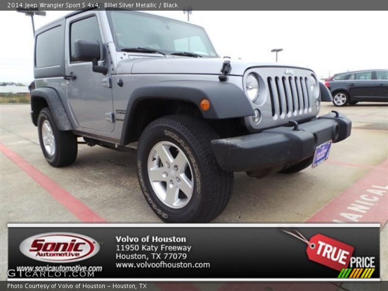 Billet Silver Metallic / Black 2014 Jeep Wrangler Sport S 4x4