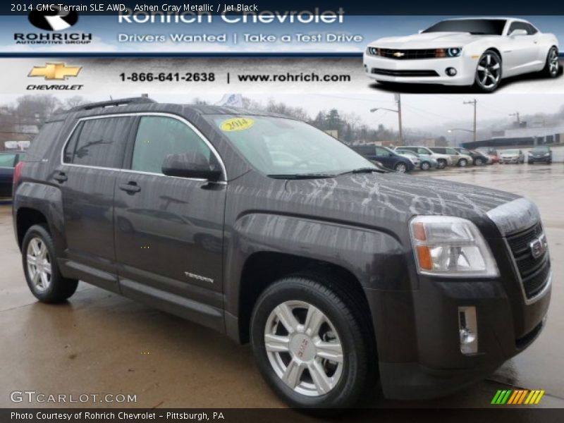 Ashen Gray Metallic / Jet Black 2014 GMC Terrain SLE AWD