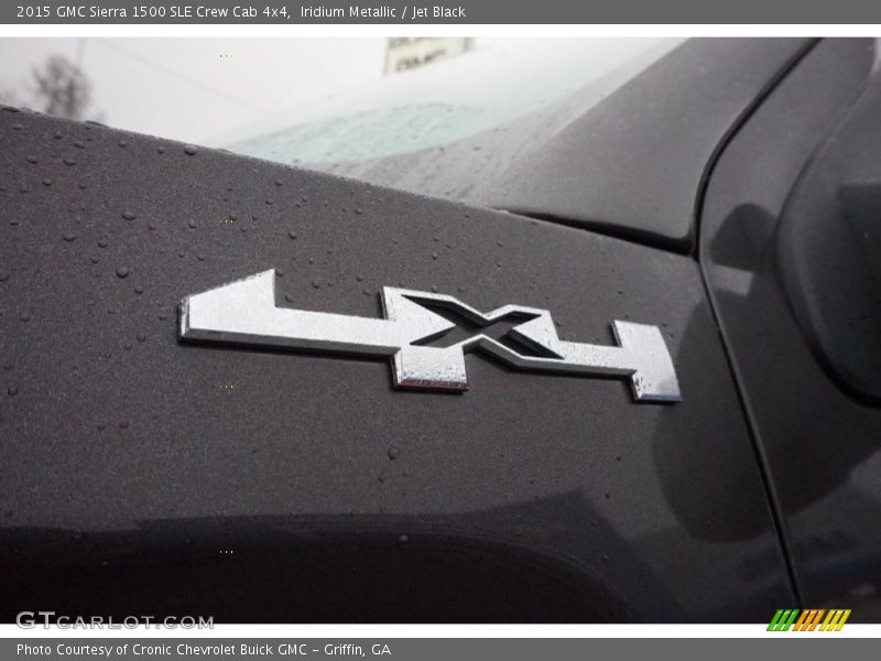 Iridium Metallic / Jet Black 2015 GMC Sierra 1500 SLE Crew Cab 4x4