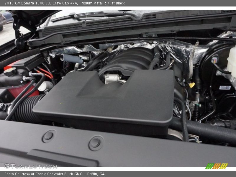 Iridium Metallic / Jet Black 2015 GMC Sierra 1500 SLE Crew Cab 4x4