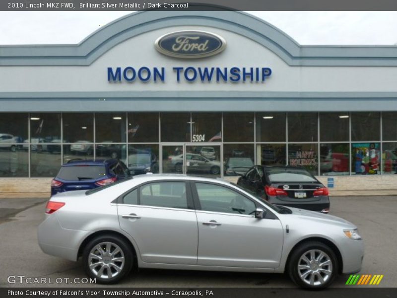 Brilliant Silver Metallic / Dark Charcoal 2010 Lincoln MKZ FWD