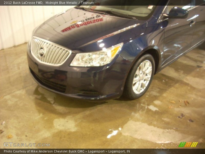 Midnight Blue Metallic / Titanium 2012 Buick LaCrosse FWD