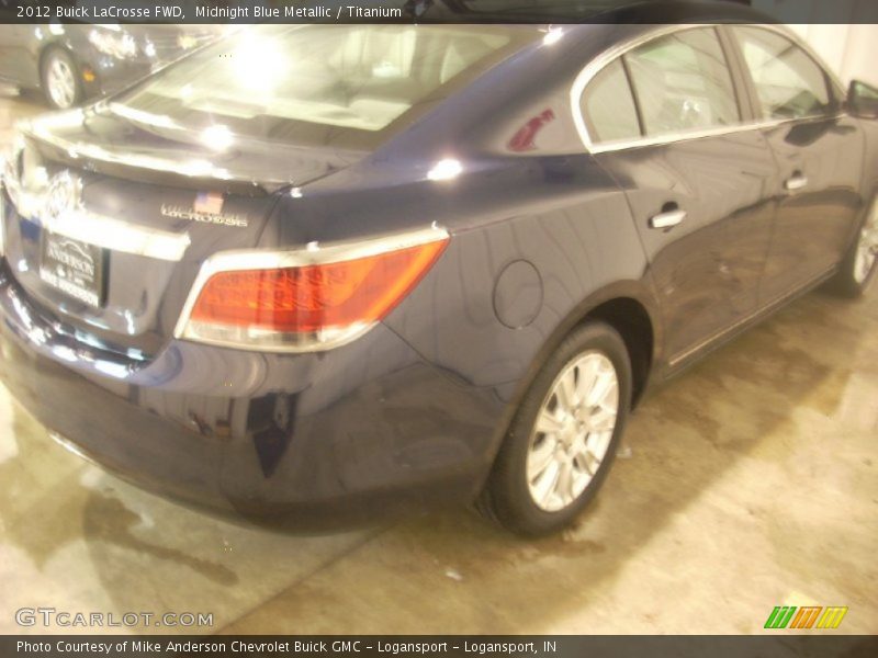 Midnight Blue Metallic / Titanium 2012 Buick LaCrosse FWD