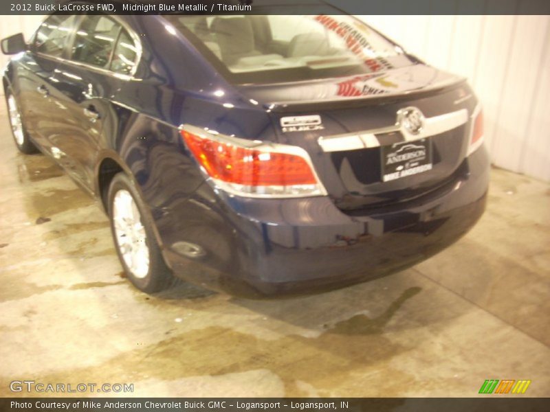 Midnight Blue Metallic / Titanium 2012 Buick LaCrosse FWD