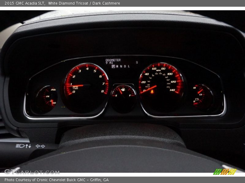White Diamond Tricoat / Dark Cashmere 2015 GMC Acadia SLT