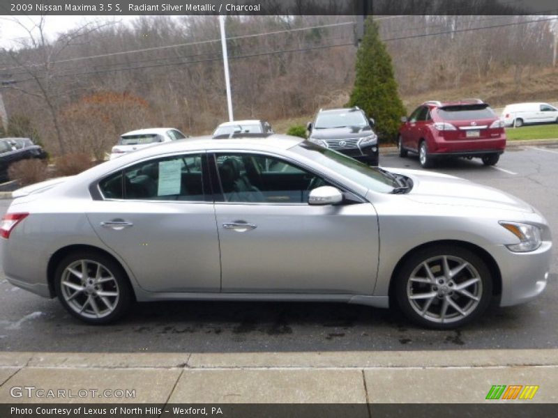 Radiant Silver Metallic / Charcoal 2009 Nissan Maxima 3.5 S