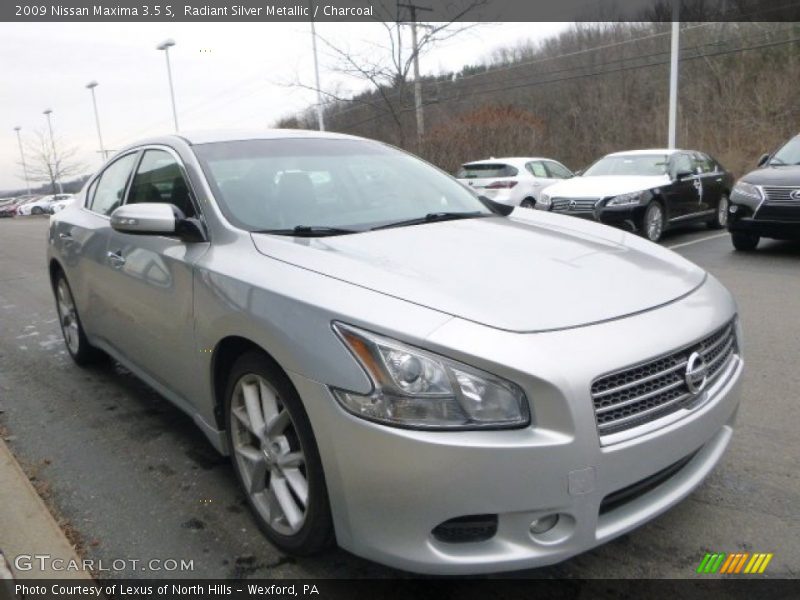Radiant Silver Metallic / Charcoal 2009 Nissan Maxima 3.5 S