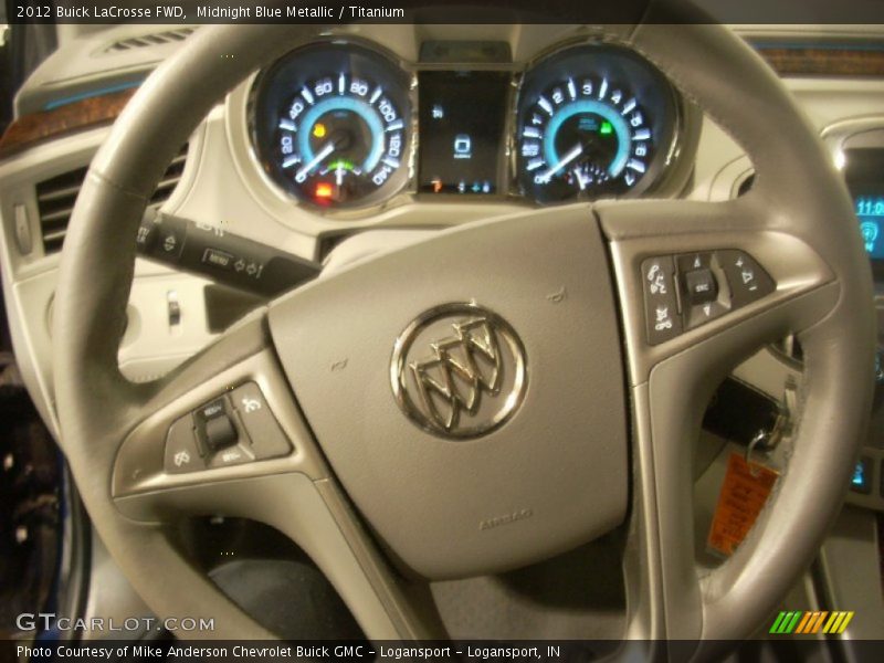 Midnight Blue Metallic / Titanium 2012 Buick LaCrosse FWD