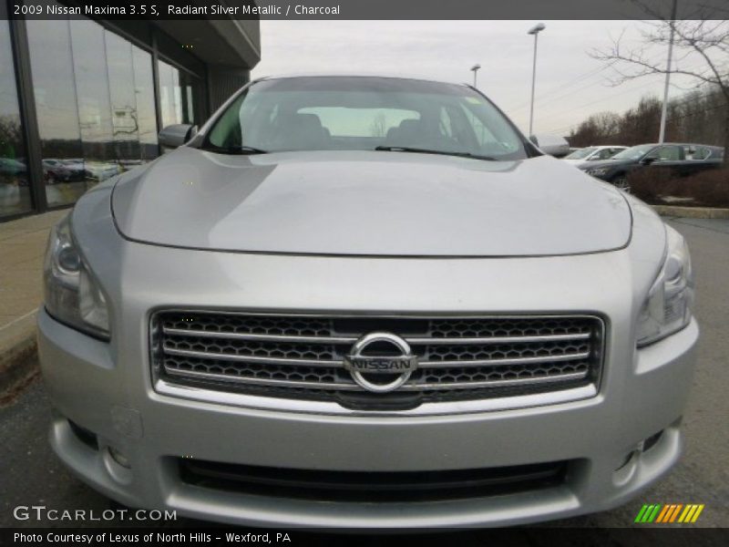 Radiant Silver Metallic / Charcoal 2009 Nissan Maxima 3.5 S