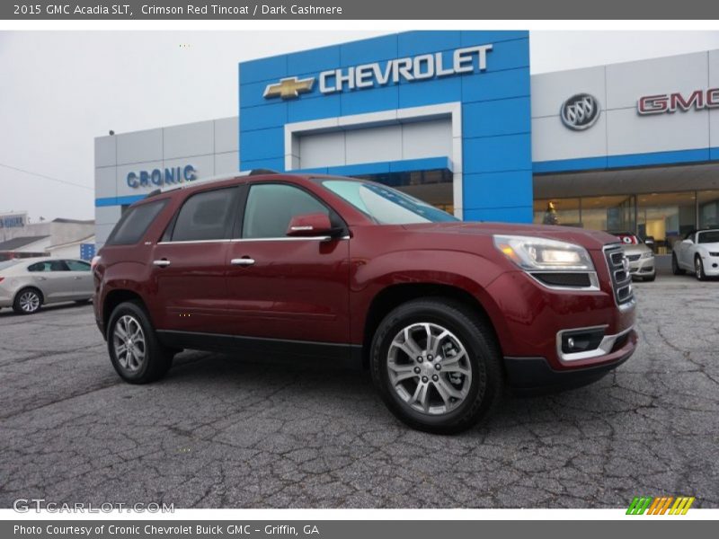 Crimson Red Tincoat / Dark Cashmere 2015 GMC Acadia SLT