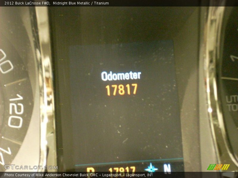 Midnight Blue Metallic / Titanium 2012 Buick LaCrosse FWD