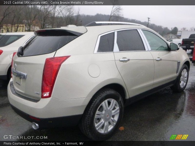 Cocoa Bronze Metallic / Ebony/Ebony 2015 Cadillac SRX Luxury AWD