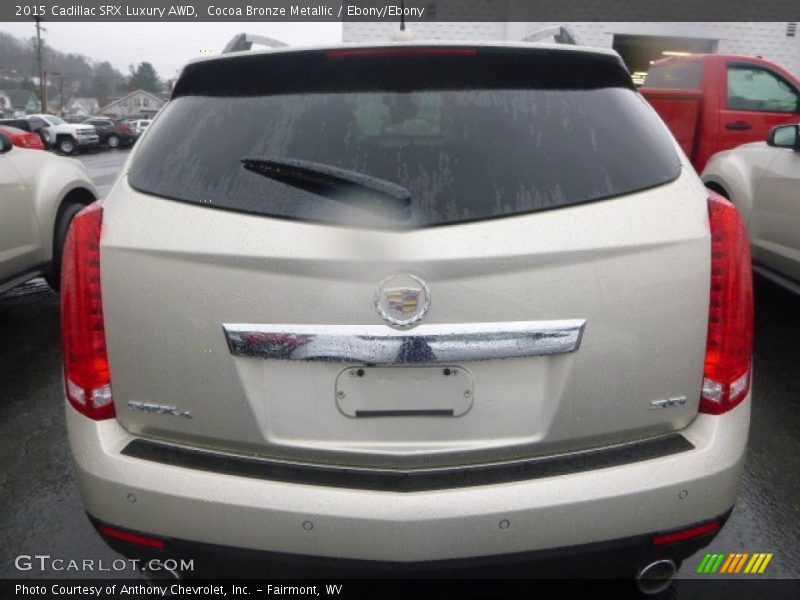 Cocoa Bronze Metallic / Ebony/Ebony 2015 Cadillac SRX Luxury AWD