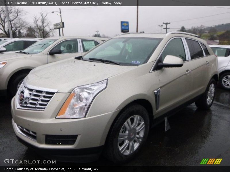 Cocoa Bronze Metallic / Ebony/Ebony 2015 Cadillac SRX Luxury AWD