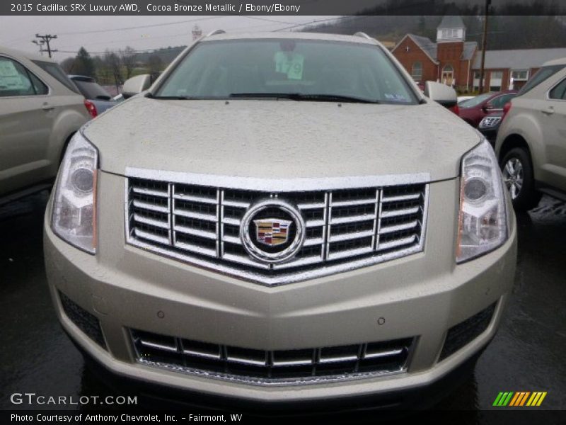 Cocoa Bronze Metallic / Ebony/Ebony 2015 Cadillac SRX Luxury AWD