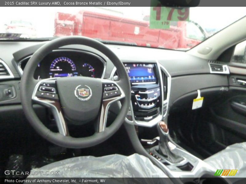 Cocoa Bronze Metallic / Ebony/Ebony 2015 Cadillac SRX Luxury AWD