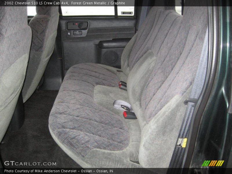 Forest Green Metallic / Graphite 2002 Chevrolet S10 LS Crew Cab 4x4