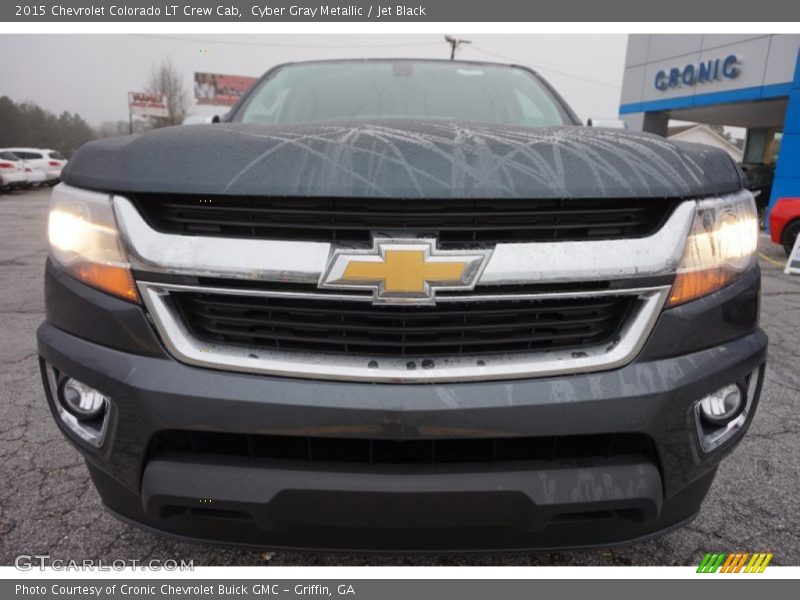 Cyber Gray Metallic / Jet Black 2015 Chevrolet Colorado LT Crew Cab