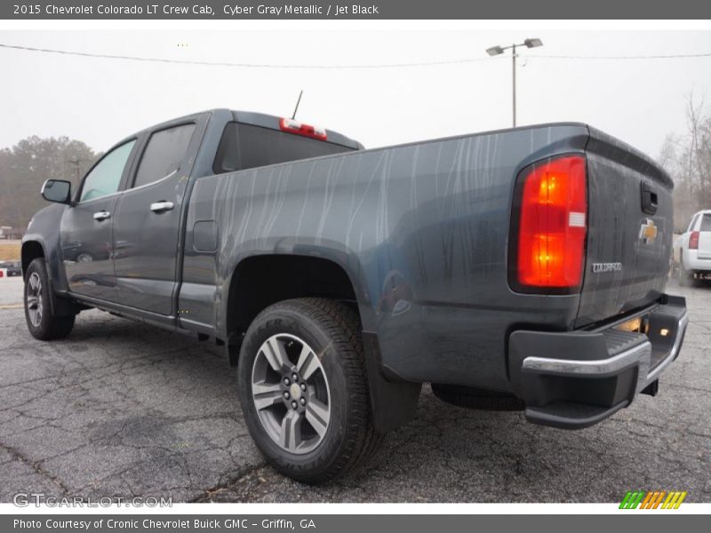 Cyber Gray Metallic / Jet Black 2015 Chevrolet Colorado LT Crew Cab