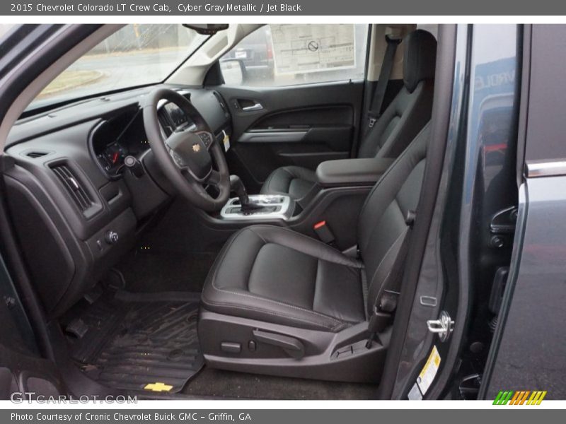 Cyber Gray Metallic / Jet Black 2015 Chevrolet Colorado LT Crew Cab