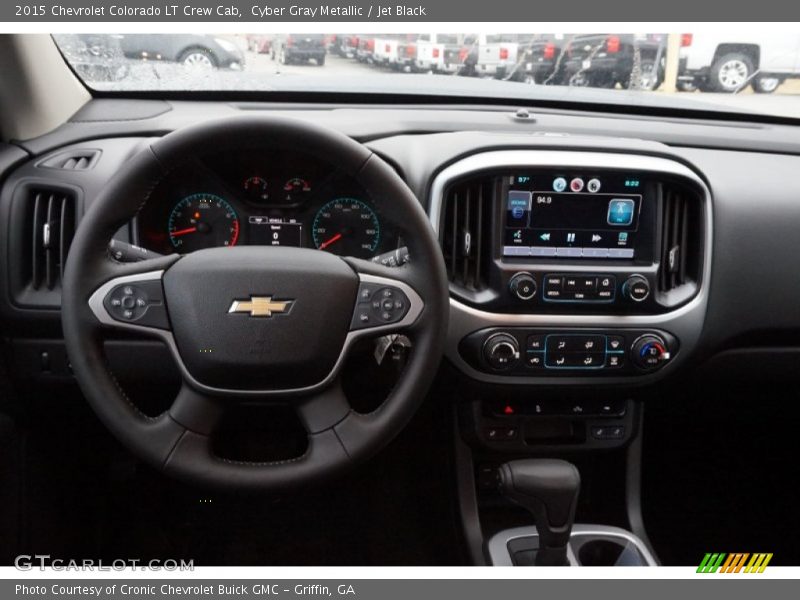 Cyber Gray Metallic / Jet Black 2015 Chevrolet Colorado LT Crew Cab