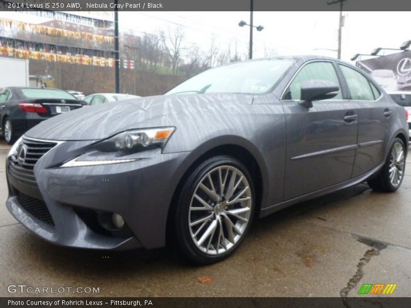 Nebula Gray Pearl / Black 2014 Lexus IS 250 AWD
