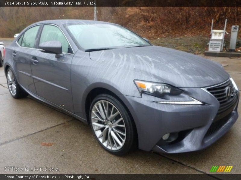 Nebula Gray Pearl / Black 2014 Lexus IS 250 AWD