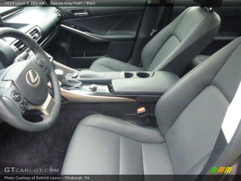 Nebula Gray Pearl / Black 2014 Lexus IS 250 AWD