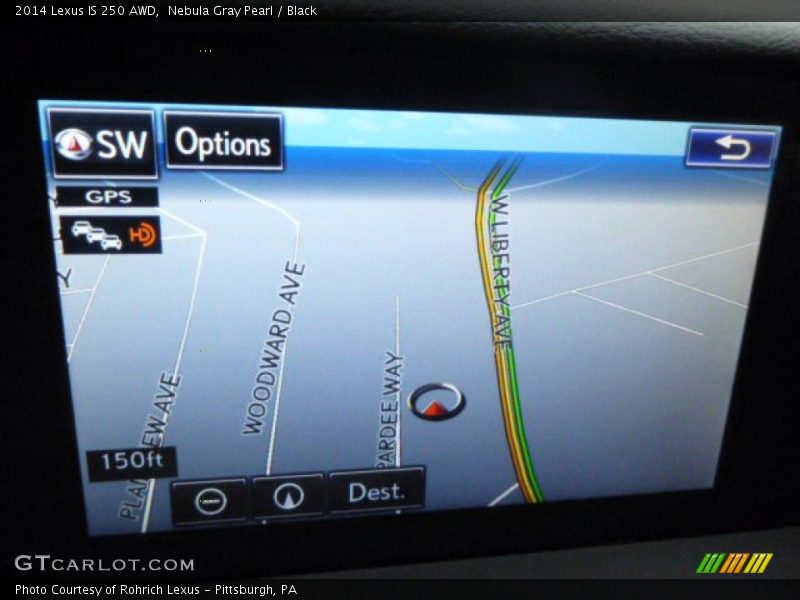 Nebula Gray Pearl / Black 2014 Lexus IS 250 AWD