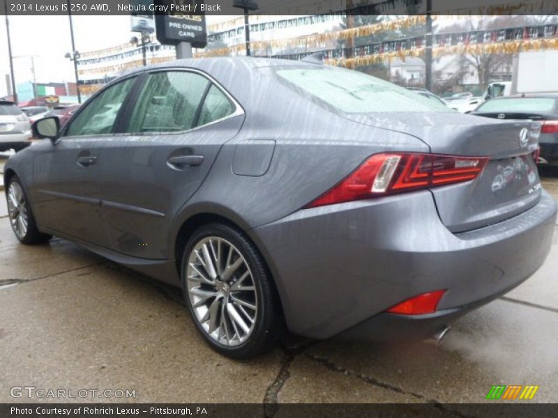 Nebula Gray Pearl / Black 2014 Lexus IS 250 AWD