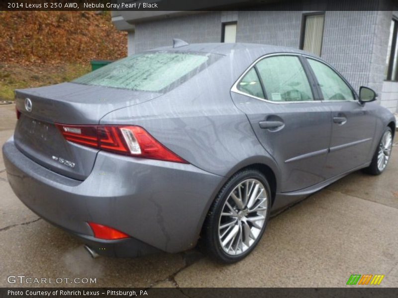 Nebula Gray Pearl / Black 2014 Lexus IS 250 AWD