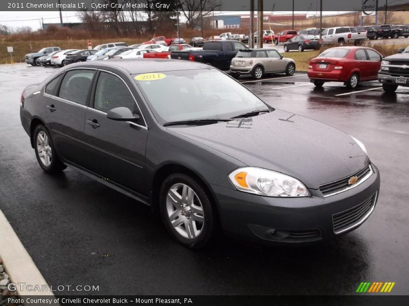 Cyber Gray Metallic / Gray 2011 Chevrolet Impala LT