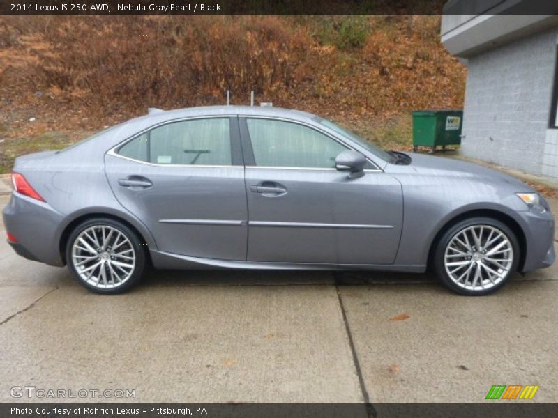 Nebula Gray Pearl / Black 2014 Lexus IS 250 AWD