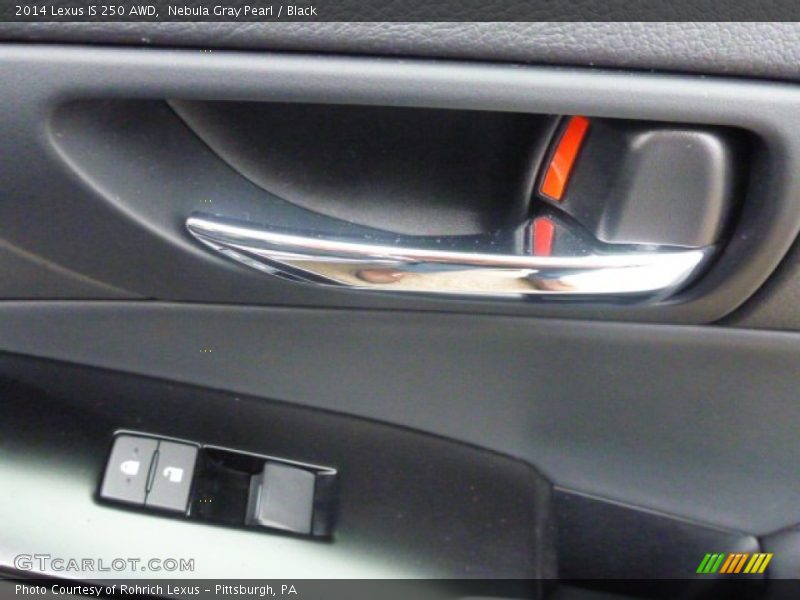 Nebula Gray Pearl / Black 2014 Lexus IS 250 AWD