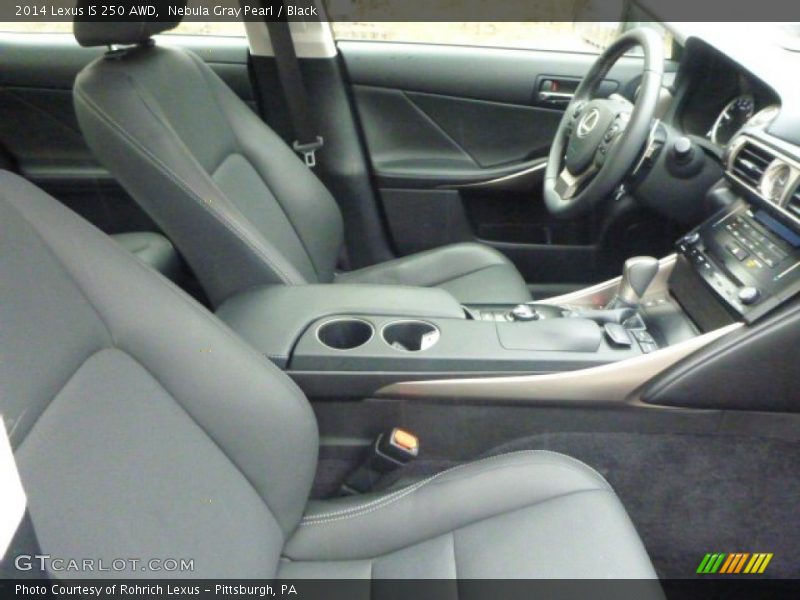 Nebula Gray Pearl / Black 2014 Lexus IS 250 AWD