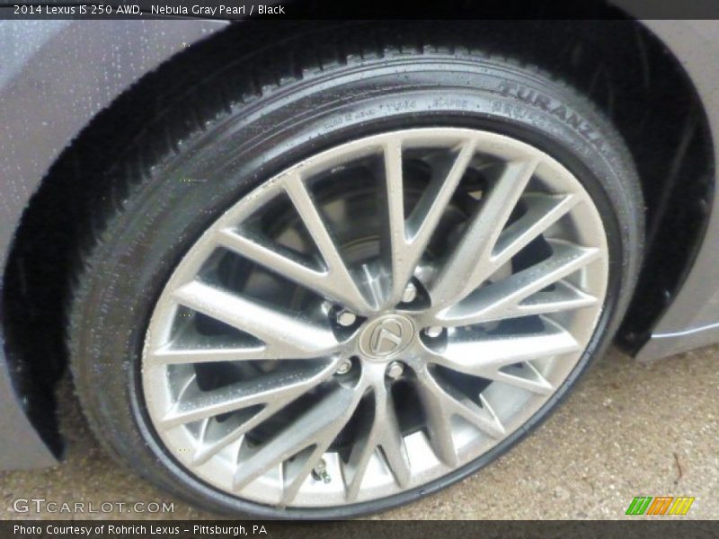 Nebula Gray Pearl / Black 2014 Lexus IS 250 AWD