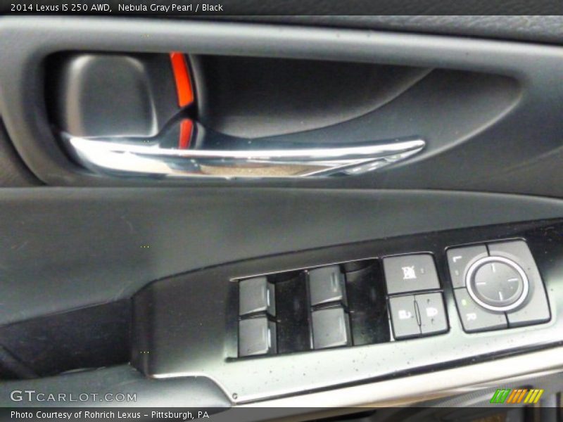 Nebula Gray Pearl / Black 2014 Lexus IS 250 AWD