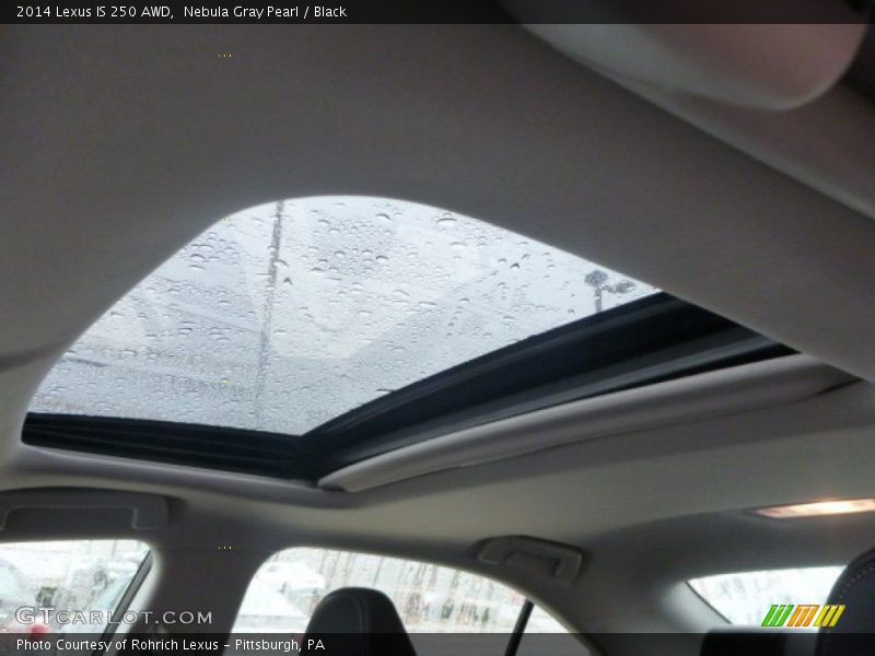 Nebula Gray Pearl / Black 2014 Lexus IS 250 AWD