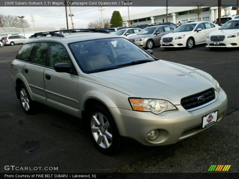 Champagne Gold Opalescent / Taupe 2006 Subaru Outback 2.5i Wagon