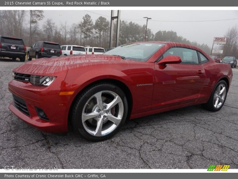 Red Rock Metallic / Black 2015 Chevrolet Camaro SS Coupe