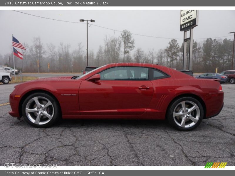 Red Rock Metallic / Black 2015 Chevrolet Camaro SS Coupe