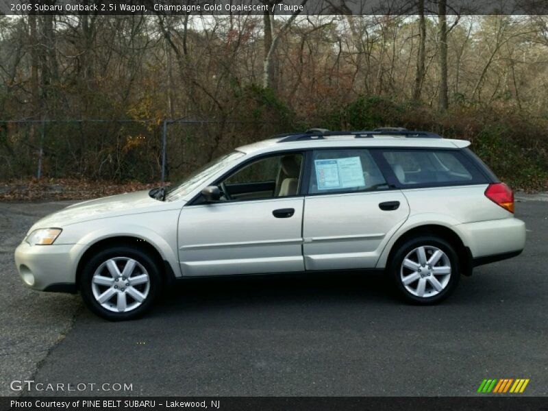 Champagne Gold Opalescent / Taupe 2006 Subaru Outback 2.5i Wagon