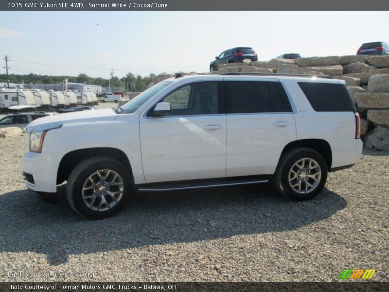 Summit White / Cocoa/Dune 2015 GMC Yukon SLE 4WD