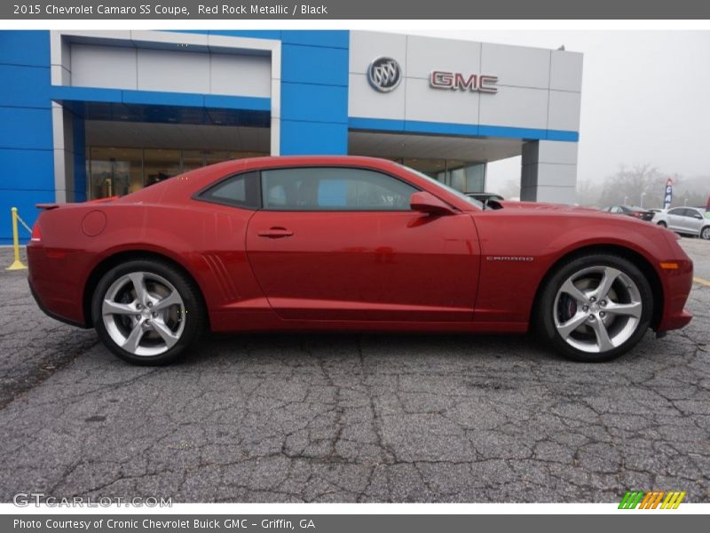 Red Rock Metallic / Black 2015 Chevrolet Camaro SS Coupe