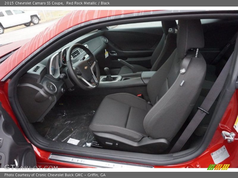 Red Rock Metallic / Black 2015 Chevrolet Camaro SS Coupe