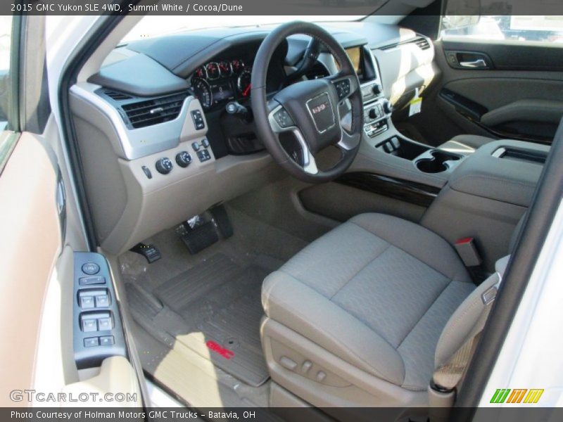 Summit White / Cocoa/Dune 2015 GMC Yukon SLE 4WD