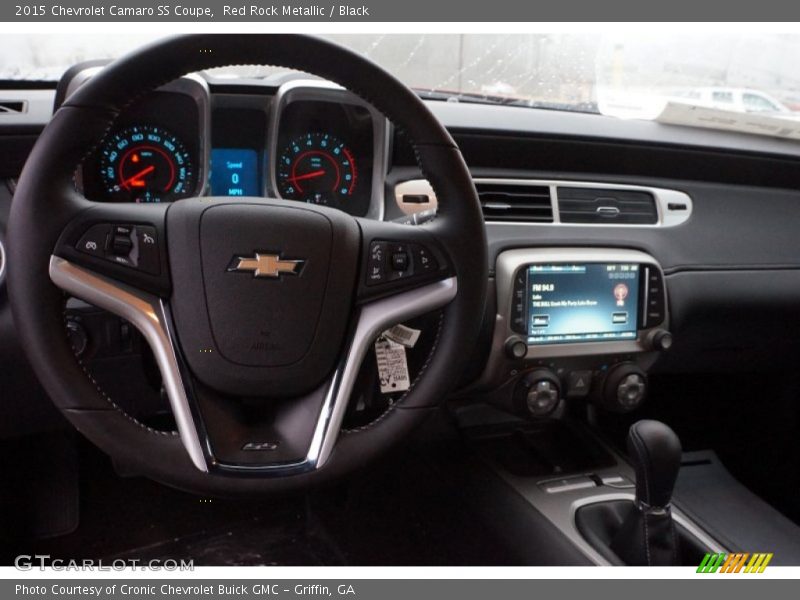 Red Rock Metallic / Black 2015 Chevrolet Camaro SS Coupe